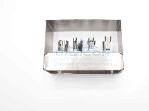 Juego de 8 Trepanadores Dentales de Acero Inoxidable de Alta Calidad con Bloque para Fresas, Implantes Dentales, Kit de Trepanadores de DAVICON ENTERPRISES - Product Image 5