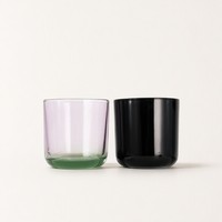 Vase de luxe en verre de qualité supérieure bicolore de 400ml pour la maison et les cosmétiques pour la décoration de la maison