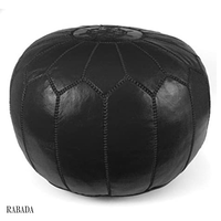 Housse de pouf ottoman marocain en cuir non rembourré Solution de rangement pour repose-pieds repose-pieds poufs
