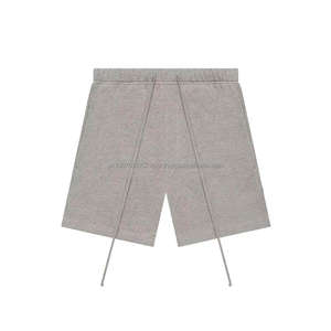 Shorts ESSENTIAL pour hommes en coton épais, à la mode, avec lettres imprimées en flocage - Product Image 3