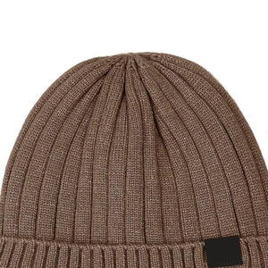Gorro de Invierno de Punto Acrílico y Lana para Hombre y Mujer, Gorro de Pescador con Etiqueta Tejida de Alta Calidad al por Mayor OEM - Product Image 2