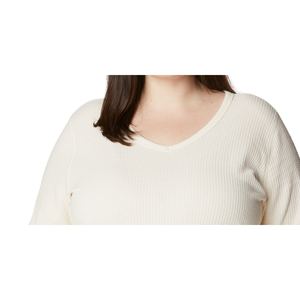 Maglia Termica Columbia da Donna Pine for Peak, Taglia 1X, Bianca, Tessuto Waffle - Product Image 2