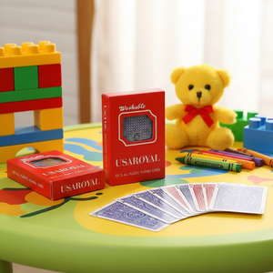Durable PVC Laminated Playing Cards-Washable Sturdy with Plastic Box (Sold Individually) - Product Image 5