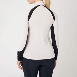 Camiseta de equitación personalizada para mujer de alta calidad - Elástica, transpirable, de poliéster/spandex, corte ajustado para competición - Product Image 2