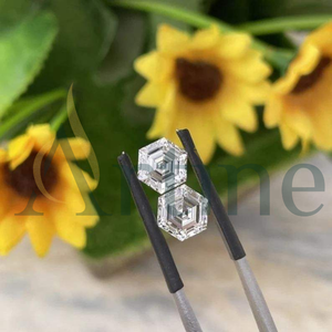Sparkling Hexagonal Cut Vvs Clarity Hand Crafted Lab Grown Venta al por mayor DEF Color Certified Diamonds para hacer joyas - Product Image 1