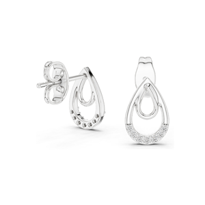 Pendientes de Diamantes Cultivados en Laboratorio de 0.076 CT para Mujer, Claridad VVS-VS EF, Oro de 18KT, 14KT, 10KT y Plata 925, Oro Rosa, Amarillo - Product Image 5