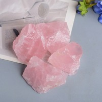 Pierre de quartz rose 100 % naturelle, pierres brutes, spécimen minéral de guérison, roche