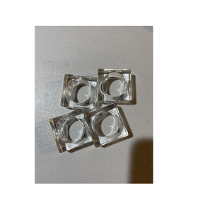 แหวนผ้าเช็ดปากอะคริลิคมาใหม่สําหรับตกแต่งโต๊ะรูปทรงสี่เหลี่ยมและอุปกรณ์เสริมดีไซน์พรหมจรรย์สําหรับผู้ขาย - Product Image 1