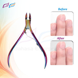 Rainbow Stainless Steel High Quality <b>Cuticle</b> Nail Nipper <b>Cutter</b> Trimmer Manicure Tool for Toenails and Fingernails - Product Image 6