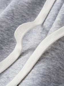 Custom Elastic Waist French Terry Canvas Oversized Solid Wide Leg <b>Jogger</b> <b>Baggy</b> Flared Men's Sweatpants Trousers - Product Image 5