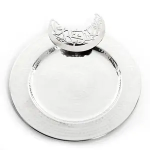 Plateaux de service en métal moulé d'aluminium avec poignées gaufrées et bordure Barware Boissons Plateau de service Plateau personnalisé OEM - Product Image 3