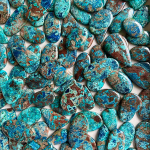 Best Quality InfinityStones Natural Shattuckite Loose Gemstone Cabochon Mixed Shape Size 4-10g From Rajasthan for Jewelry Making - Product Image 1