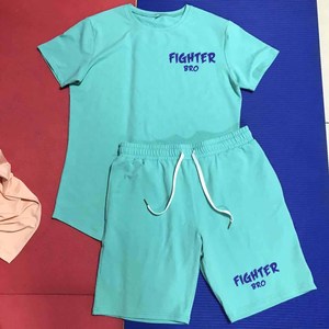 Conjunto Deportivo Casual de Dos Piezas para Hombre, Otoño, Camiseta y Pantalones Cortos, Tallas Grandes, Diseño Impreso Transpirable - Product Image 4