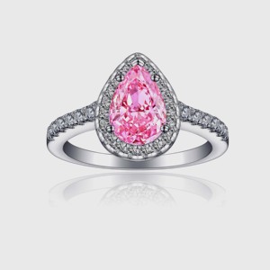 925 Sterling Silver Handmade Pink <b>Quartz</b> and White Topaz Gemstone <b>Ring</b> Solid Wedding Statement Designer <b>Ring</b> for Party Jewelry - Product Image 1