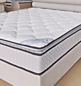 Colchón Premium King-Size con Resortes Ensacados, Espuma Viscoelástica, Cubierta Removible Acolchada, Plegable, Refrescante, para Escuela, Hospital, Hotel A - Product Image 1