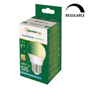 Lampada sferica LED dimmerabile E27 6W 6000K 520Lm (Spectrum WOJ+14380) - Product Image 1