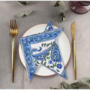 BLOCKS of INDIA Hand Block Print Servilleta de mesa de algodón Color 2 Servilletas y accesorios - Product Image 2