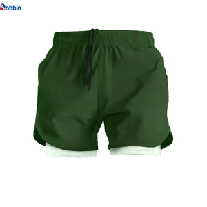 Shorts de sport 2 en 1 avec doublure plus longue, shorts personnalisés pour hommes, shorts de course pour hommes, shorts d'entraînement en plein air, shorts de yoga - Product Image 1