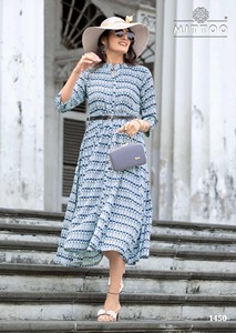 Wholesale Neeta Creation Rayon Quick Dry Knee-Length Comfortable Casual Ethnic Daily Wear Party All Seasons Regular Fit <b>Kurti</b> - Product Image 4
