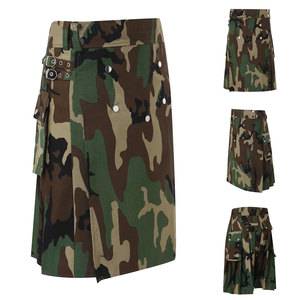 Impression personnalisée Kilts de camouflage à bas prix Vêtements musicaux Kilts de camouflage Kilts de camouflage durables - Product Image 1
