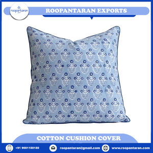 Latest Stylished Home Decor Pillow <b>Cover</b> 100% Cotton Fabric Hand Block Printing Piping <b>Cushion</b> <b>Cover</b> Hand Printed Pillow Case - Product Image 4