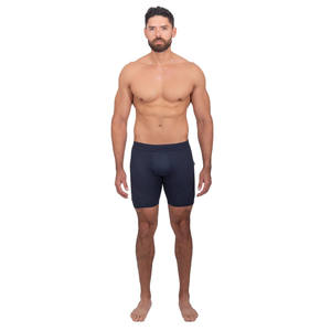 Pantalones cortos de compresión de secado rápido ecológicos para hombre, elásticos, cintura media, Fitness, gimnasio, deportes, entrenamientos, correr, entrenamiento sólido - Product Image 1