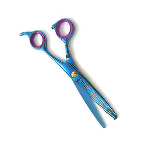 Tijeras para adelgazar el cabello de Color titanio azul Tijeras de peluquero de acero inoxidable de 6 \ "con herramienta de belleza de punta afilada - Product Image 3