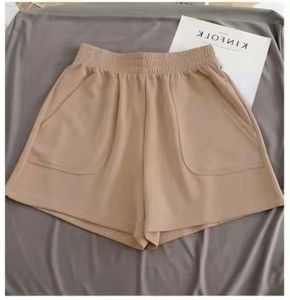 <span class=keywords><strong>Pantaloncini</strong></span> Estivi da <span class=keywords><strong>Donna</strong></span> Casual, Hot Pants Larghi, Pantaloni a Gamba Larga Stile Letterario, <span class=keywords><strong>Pantaloncini</strong></span> Tinta Unita per Palestra e Yoga - Product Image 5