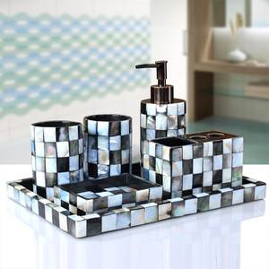 Ensemble de salle de bains en nacre Ensemble de salle de bains en acier inoxydable poli brillant de haute qualité Avec un excellent design au prix le plus bas - Product Image 2