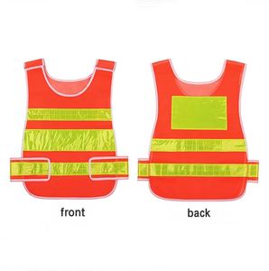 Hommes grande taille gilet de sécurité réfléchissant vestes 100% polyester/maille multi-poches fermeture éclair vêtements de sécurité d'automne-Vente en gros - Product Image 5