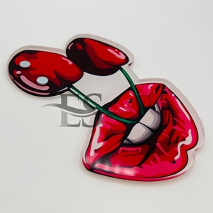 Haute Qualité Cerise Lèvres Acrylique Cils Carreaux Top Vente Papillon Pincettes Aimants Logo Personnalisé Durable Lash Carreaux Prix - Product Image 3