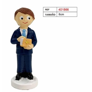 Figurine Garçon de Communion 8 cm Décoration Religieuse Élégante Fourniture pour Événements - Product Image 1