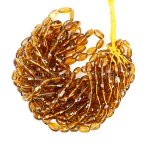 Perles de pierres précieuses ovales facettées en quartz bière naturel, perles de quartz bière pour la fabrication de bijoux, fournisseur en gros, fabricant en Inde, en vrac - Product Image 2