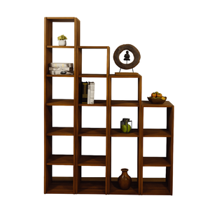 पर्याप्त भंडारण स्थान के साथ रहने वाले कमरे या भोजन कक्ष के लिए लंदन स्लीक डिजाइन लकड़ी रैक कैबिनेट - Product Image 1