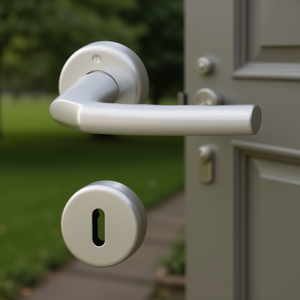 Birmingham 1117/17KV PZ VK 8.5mm F2 Alu Rosette Lever <b>Handle</b> Set for Doors & <b>Windows</b> - Product Image 3