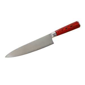 Venta al por mayor personalizado OEM ODM cubertería fábrica profesional Damasco Acero inoxidable cuchillo de cocina de alto carbono con mango de madera - Product Image 1