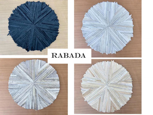 แผ่นรองจานลายหนังวัวแบบเย็บปะติดสำหรับตกแต่งห้องครัวแผ่นรองจานหนังตกแต่งโต๊ะของขวัญแบบชนบทสำหรับเป็นของขวัญให้เขาตกแต่งบ้านไร่ - Product Image 4