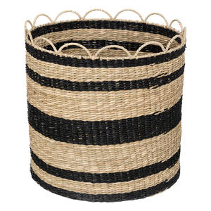 Factory Direct Selling Set of 2 Round Seagrass Storage <b>Basket</b> Multifunctional Organizing Houseware <b>Laundry</b> <b>Basket</b> for Home - Product Image 2