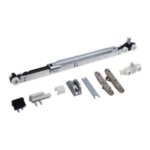 Carro con freno unilateral para Hafele Slido Classic System, capacidad 40kg, Ala de puerta de vidrio - Product Image 1