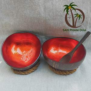 COCO - ECO MARCA DISEÑO COLORIDO CUENCO DE CÁSCARA DE COCO SEGURO PARA ALIMENTACIÓN CUENTA DE COCO ARTESANÍA ENSALADA ACAI CUENCO DE COCO - Product Image 3