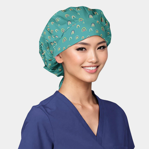 Gorro Quirúrgico de Alta Calidad para Mujer con Logotipo, Banda Absorbente, Ajustable, Gorro Bouffant Transpirable para Enfermeras - Product Image 2