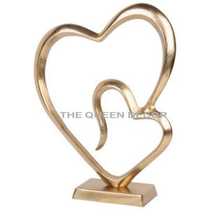 Decoración de Metal de mesa Piezas de acento dorado Decoración del hogar Adornos de lujo Accesorios para el hogar Acentos decorativos modernos - Product Image 3