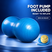 Ballon d'exercice en PVC en forme de cacahuète à double surface pour l'entraînement d'équilibre, les étirements et le Pilates