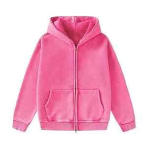 Sweat à capuche surdimensionné en coton 100% de luxe, lourd, avec fermeture éclair, fabriqué sur mesure, sweat à capuche imprimé pour l'hiver - Product Image 4