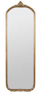 Miroir sur pied antique avec cadre doré décoratif pour la décoration de la maison de luxe, pièce d'accentuation - Product Image 2