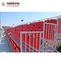 Asientos de Grada Abatibles de Aluminio, Material Resistente a los Rayos UV para Arenas Deportivas al Aire Libre, Suministro Directo de Fábrica