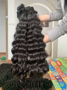 ONDULADAS PROFUNDAS SUELTAS ONDULADAS PROFUNDAS ONDULADAS NATURALES DE ALTA CALIDAD EXTENSIONES DE CABELLO VIETNAMÉS Y CAMBODIANO HUMANO CRUDO - Product Image 4