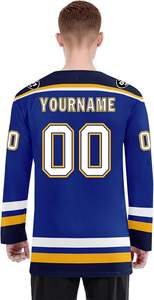 Maillot de hockey sur glace de qualité supérieure imprimé par sublimation directe d'usine matériau respirant pour une performance athlétique maximale - Product Image 6