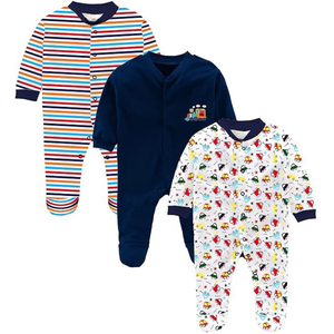 Mameluco de bebé 100% algodón orgánico botón a presión Unisex ecológico al por mayor OEM ropa infantil - Product Image 1