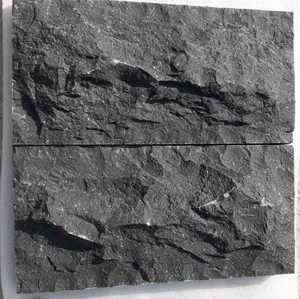 Paneles de pared Rockface de basalto negro natural con revestimiento de piedra exterior con acabado de hongo indio para fines decorativos - Product Image 1